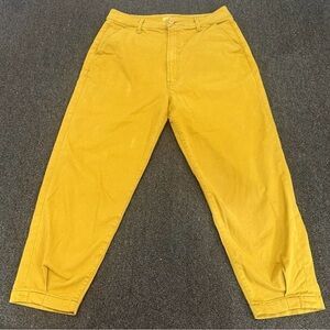 MOTHER Brand, Women’s Mustard Yellow Catch All Prep Ankle Pants, Size 30